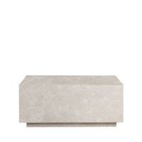 mesa de centro efecto marmol 90x50cm - greige