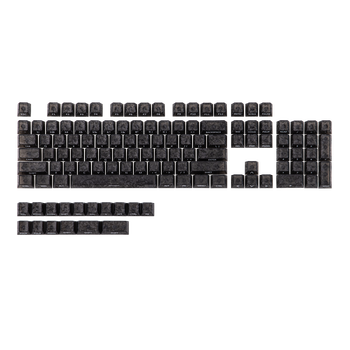Juego de teclas EPOMAKER SmokFiber, 120 teclas, perfil Cherry, teclas de material de PC con impresión lateral y transparencia para teclados mecánicos