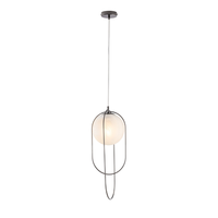 lampara colgante erik de hierro bronceado 1 luz con esfera dm20 156 o23 bl277-s1-nr