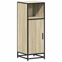 mueble de bano  armario de bano madera contrachapada roble sonoma 35x375x100cm