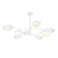 lampara blanca de 8 luces modelo beijing