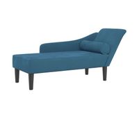 vidaxl sofa divan con cojines terciopelo azul