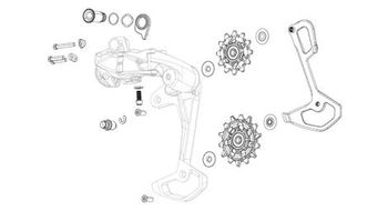 Horquilla sram gx t type eagle axs   rodillos