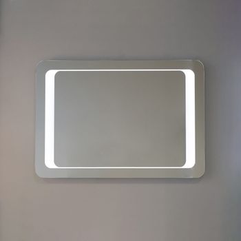 Espejo Reversible 80x60 Con Iluminación Trasera De Chorro De Arena