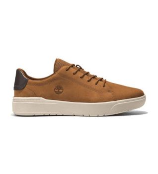 Timberland para hombre. TB0A5S9CF131 Zapatillas de piel de caña baja con cordones Seneca Bay marrón (44), Plano, Casual, Sostenible