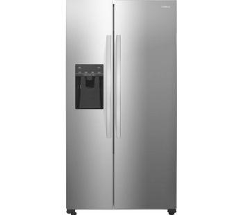 KENWOOD American-Style Fridge Freezer Stainless Steel KSBSDIX16, Silver