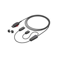 cable hp poly y con auriculares digitales de bloqueo qd 213 m