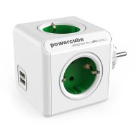 powercube original usb 4 tomas  2 usb verde