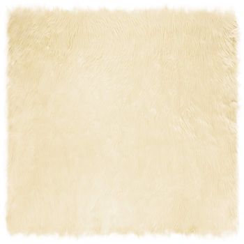 Alfombra De De Oveja Sintética Tafalla Crema 200 X 200 Cm