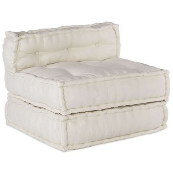 Sofá Modular Crema 70x70x54 Tela Vidaxl