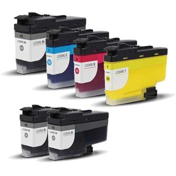 Compatible Multipack Brother LC3239XLBK Full Set + 2 EXTRA Black Ink Cartridges (6 Pack)