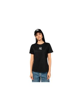 Camiseta New Era MLB LE REGULAR New York Yankees BLKWHI Mujer