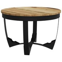 mesa de cafe - mesa de centro madera maciza de mango sin tratar 60x40 cm