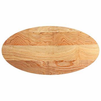 Tablero De Mesa Ovalado Madera Maciza De Roble 120x60x2 Cm Vidaxl