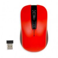 raton ibox loriini rf inalambrico 1600dpi negro rojo ambidiestro rueda nano receptor