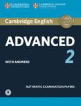 cambridge english: advanced (cae) 2 student s book with answers & audi
