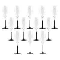 juego de 12 copas flauta calavera de 182ml en cristal scalpers home