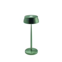 lampara de mesa led inteligente zafferano sister light con wi-fi verde recargable y regulable