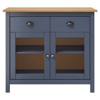 mesita de noche  mesilla de noche hill madera maciza de pino gris 90x40x80 cm
