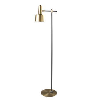 Lámpara De Pie Aluminio Dorado Y Acero Negro Angel Cerdá 8069 50x30x164
