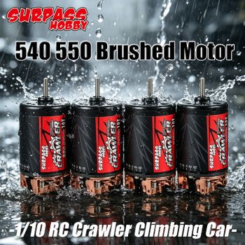 Motor con escobillas SURPASS HOBBY 540 550 11T 12T 13T 16T 20T de 5 ranuras para coche RC 1/10 Crawler Axial SCX10 Tamiya Redcat Kyosho TRX4