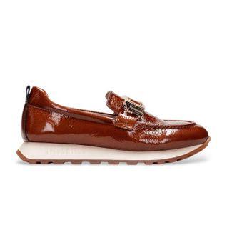 Hispanitas para mujer. HI243621 Mocasines de piel casual marrón (38), 3 a 5cm, Ninguno