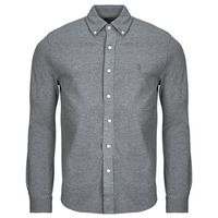 polo ralph lauren camisa manga larga camisa ajustada con cuello abotonado en polo featherweight para hombre