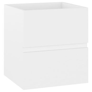 Armario Para Lavabo Madera Contrachapada Blanco 41x38,5x45 Cm Vidaxl