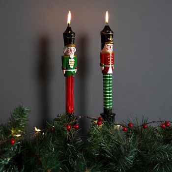Nutcracker Christmas Candles