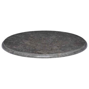 Tablero Para Mesa Mármol Negro Ø60x2,5 Cm Vidaxl