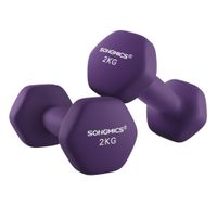 mancuerna para entrenamiento violeta