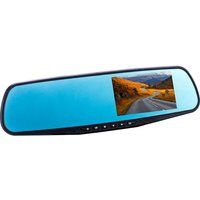 co-pilot cpdvr3 rear view mirror dual dash cam - black black
