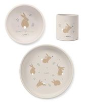 saro cotton bunnies set de alimentacion 3 pzas