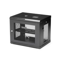 9u wall-mount rack - 17 in deep