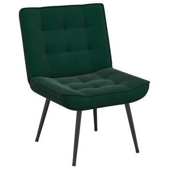 Sillón De Relax Terciopelo Verde Oscuro 64x74x84 Cm Vidaxl