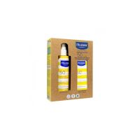 mustela pack solar spray spf 50 200mlleche solar facial 50 40ml