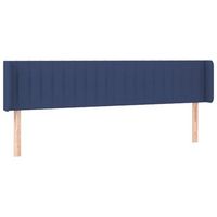cabecero cama  panel de cabecera de tela azul 203x16x7888 cm