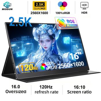 Monitor portátil no táctil de 14/15.6/16 pulgadas con panel IPS 4K, pantalla secundaria para teléfono, Xbox, Switch, PS4/PS5, pantalla de extensión para laptop.