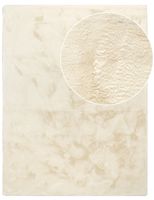 alfombra de piel fluffydeluxe crema 60x100 cm