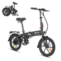 bicicleta electrica plegable completa dyu a1f pro de 16 pulgadas con bateria de 36 v 75 ah