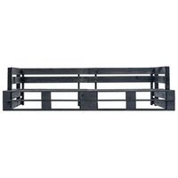 sofa de jardin de palets de 2 plazas  sofa de exterior madera negro