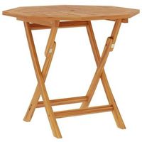 mesa de jardin  mesa de exterior plegable madera de teca maciza 85x85x76 cm