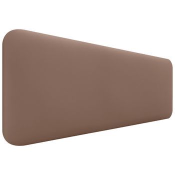 Dhome Cabecero Tapizado Liso Redondeado Polipiel Para Pared Acústicos Cabeceros Absorbentes Cabezal Cama Dormitorio (arcilla, 150cm)