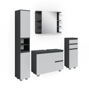Conjunto De Muebles De Baño J-shape 4 Partes Vicco