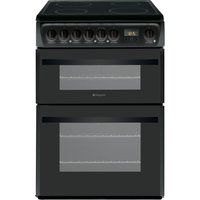 hotpoint dcn60k1 60 cm electric ceramic cooker - black black