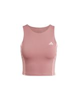 camiseta de running adidas own the run 3 bandas mujer rosa