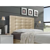 cabecero cama montana largo tapizado polipiel primera calidad largo dorado 90x125 cm