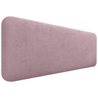 dhome cabecero tapizado liso redondeado tela para pared acusticos cabeceros absorbentes cabezal cama dormitorio salmon 160cm