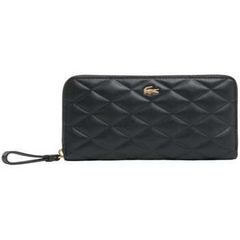 Lacoste Cartera Cartera de viaje / Cartera Crocodelle Cuero Negro para mujer