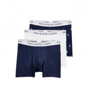 polo ralph lauren para hombre 714830299057 pack de 3 boxers marino estampado y blanco l homewear algodon